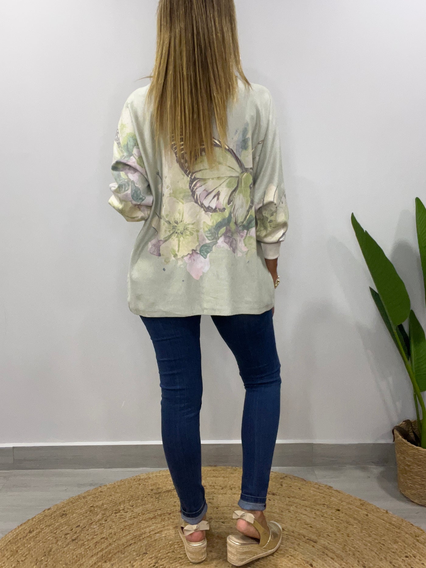 Sweater Italiano Mariposa Verde