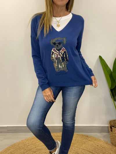Sweater Bear Azul