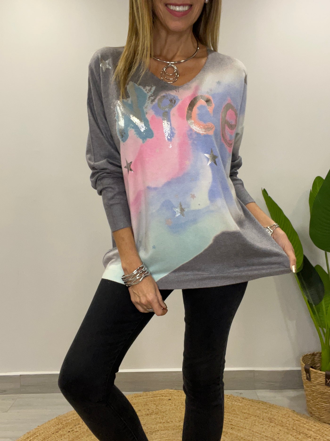 Sweater Nice Gris