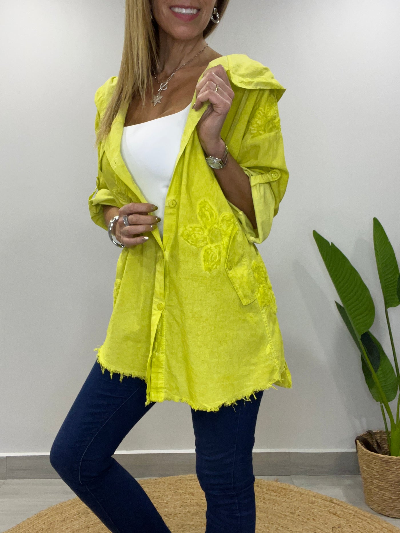 Chaqueta/Blusón linolet Ferraty limón