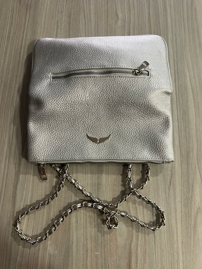 Cartera cadenas Alas Plateada