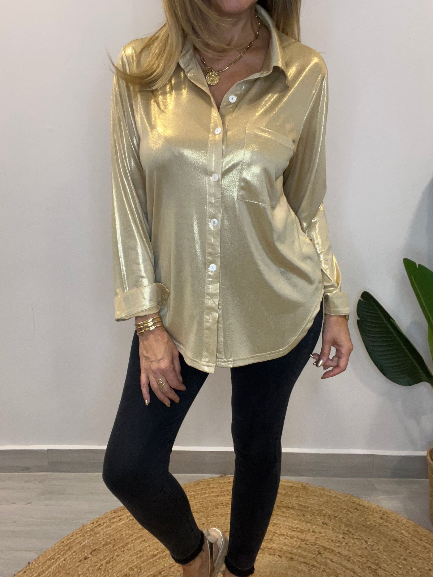 Camisa Hollywood Dorada