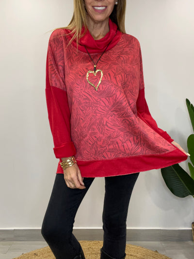Sweater Espiga rojo