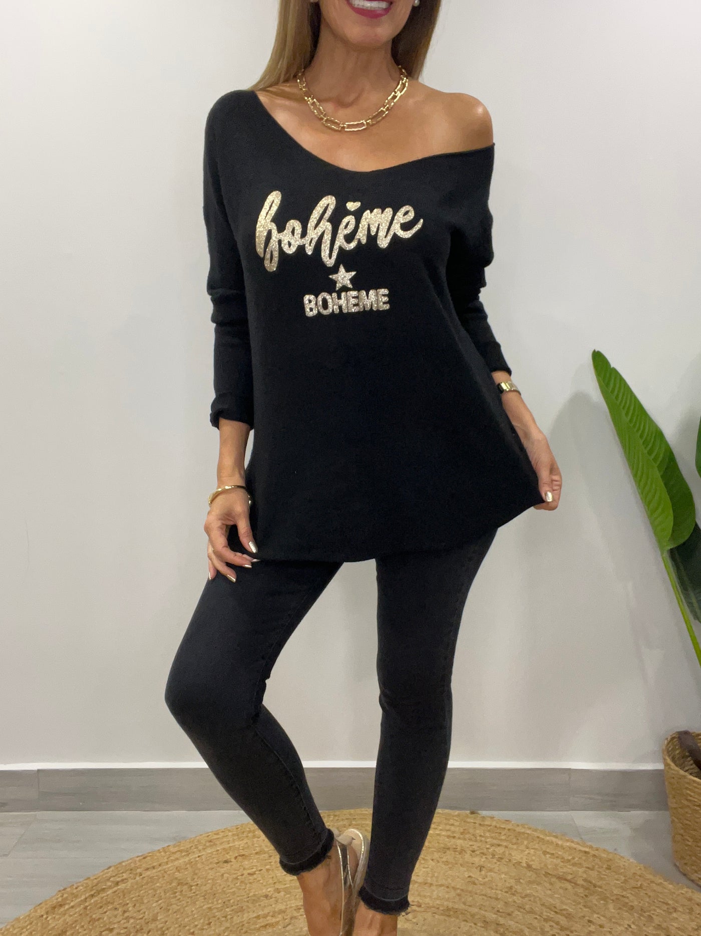 Sweater Boheme negro