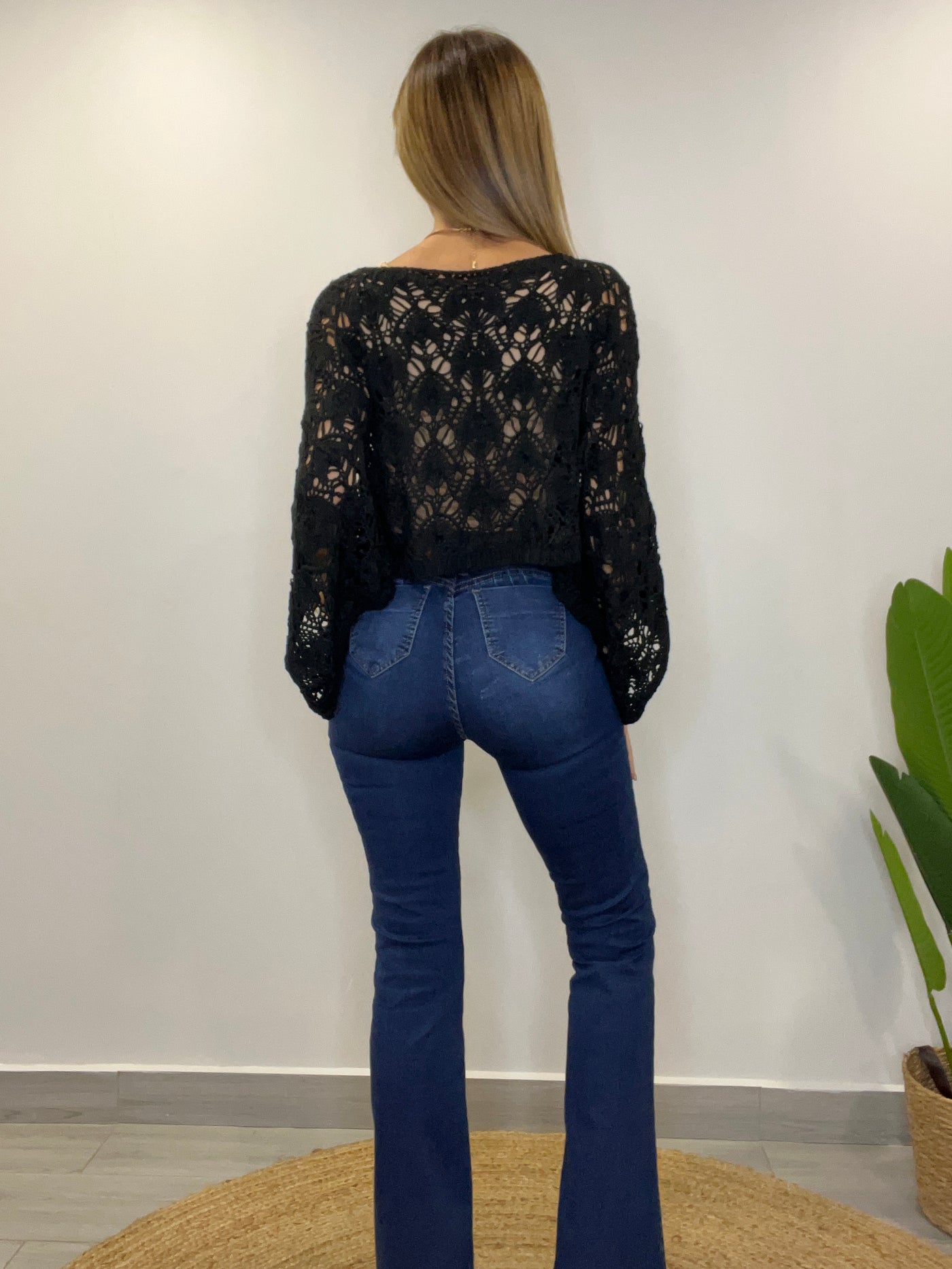 Sweater Mangas Negro
