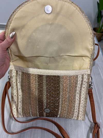 Cartera Rafia mixta