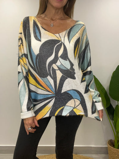 Sweater Italiano Filipa Azul