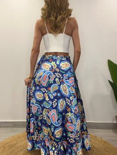 Falda Envolvente Azules