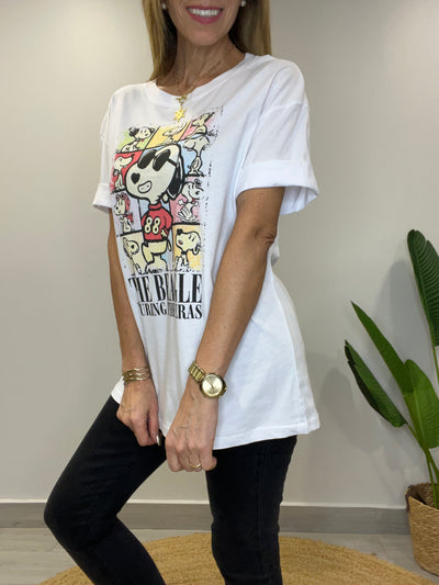 Polera Snoopy 88 Blanca