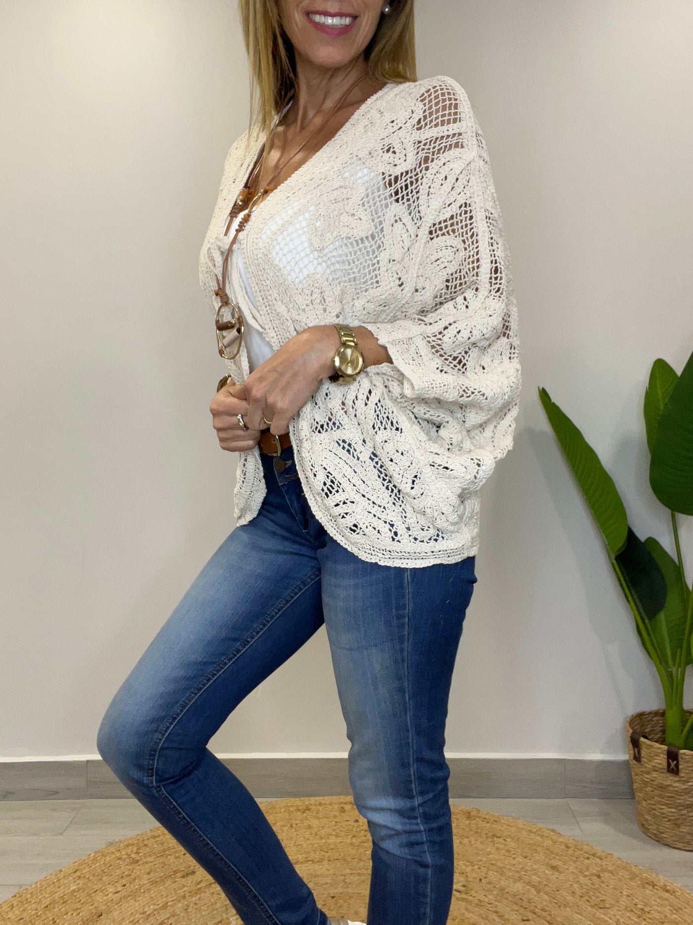 Tapado Macramé Brisa Crudo