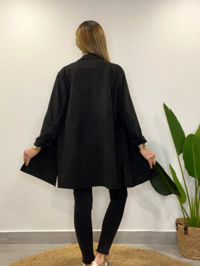 Blazer Gamuza Glass negro