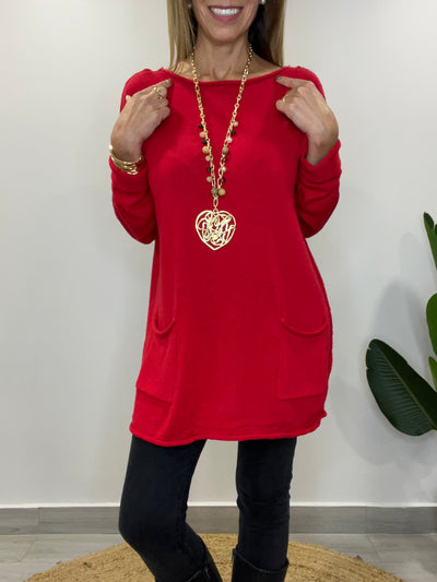 Sweater Bristol rojo