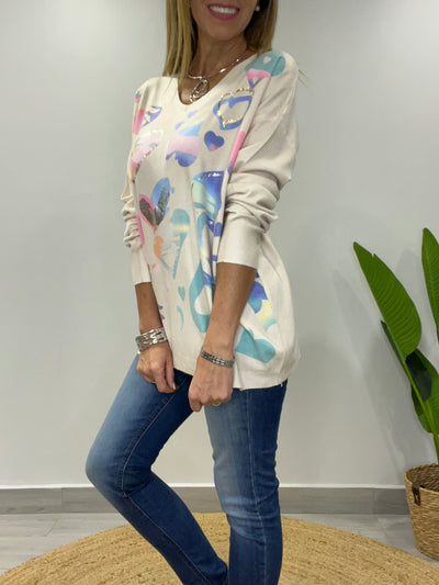 Sweater Pasión beige