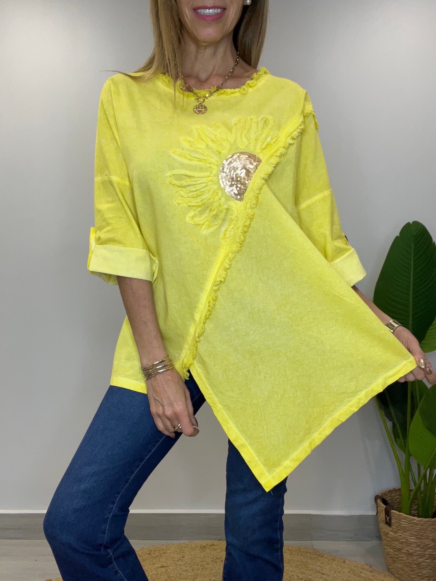 Blusón linolet sol Amarillo