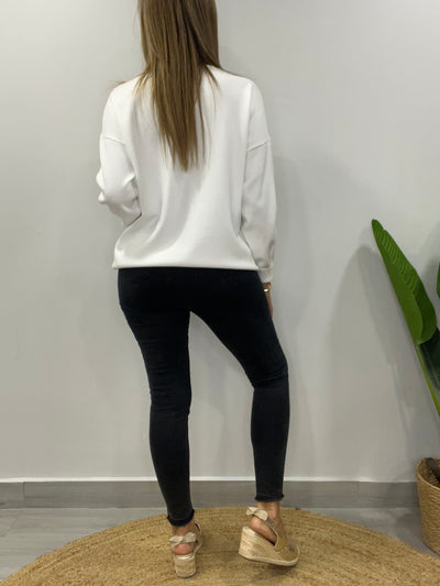 Sweater Italiano Niza blanco