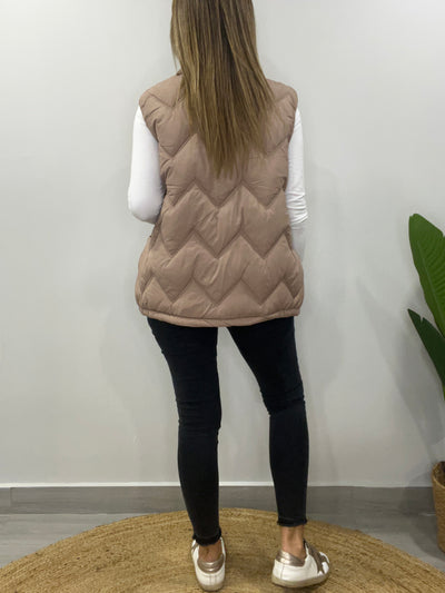 Parka sin manga Audaz Beige