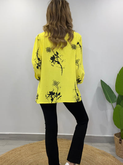 Blusa Crep Veracruz amarilla