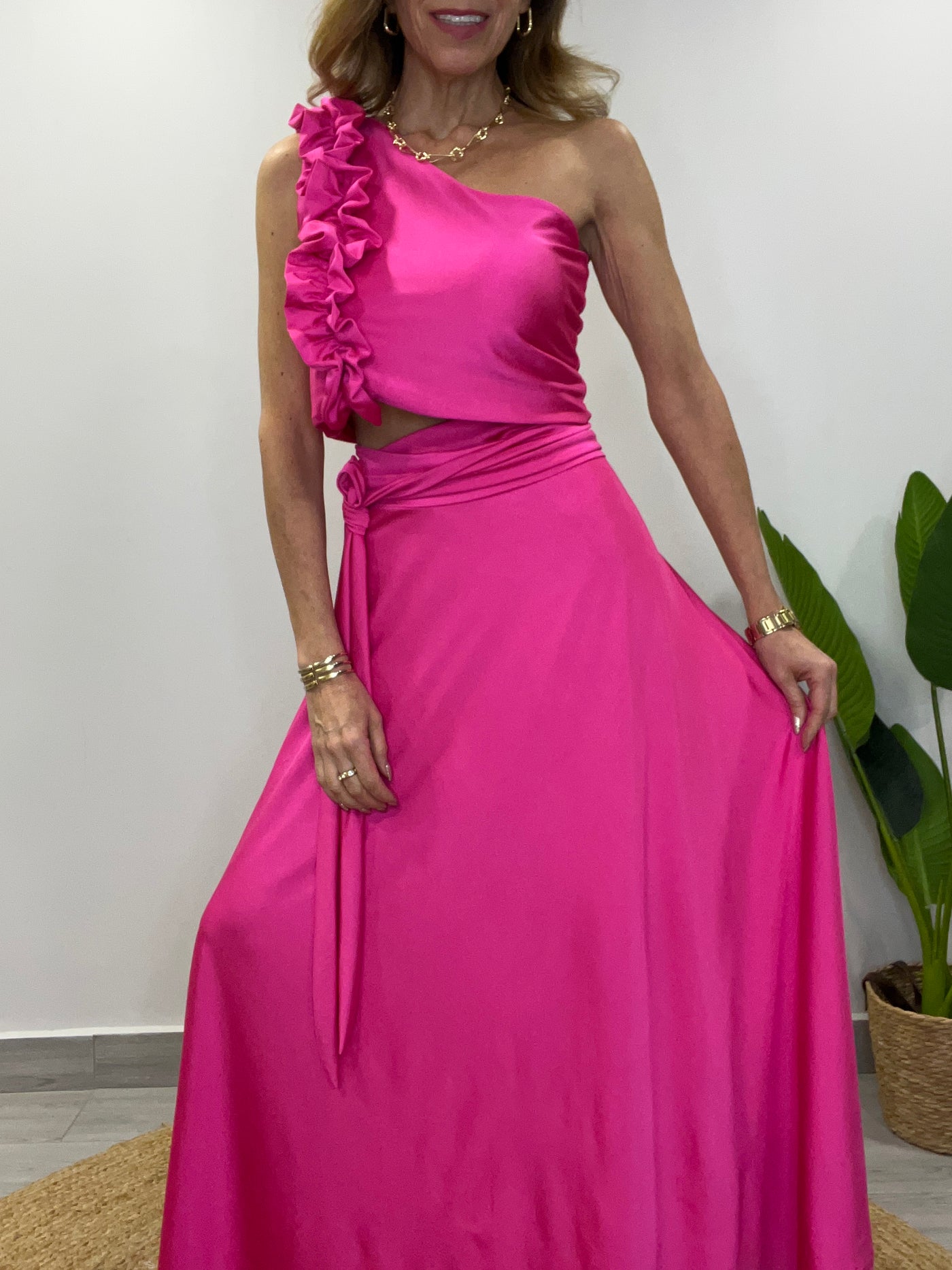 Conjunto lycra/Dupont Majestad (2 piezas) Fucsia
