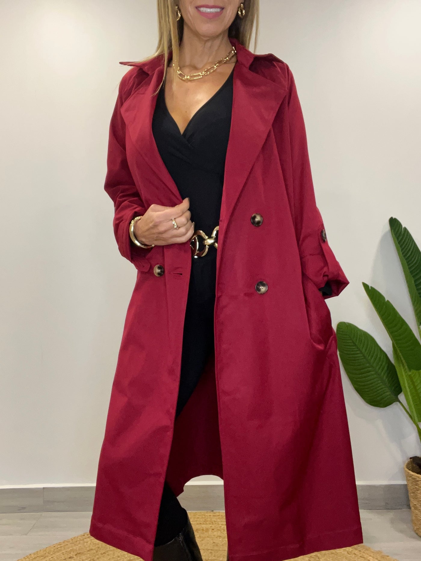 Trench Magnifico Beige Cherry