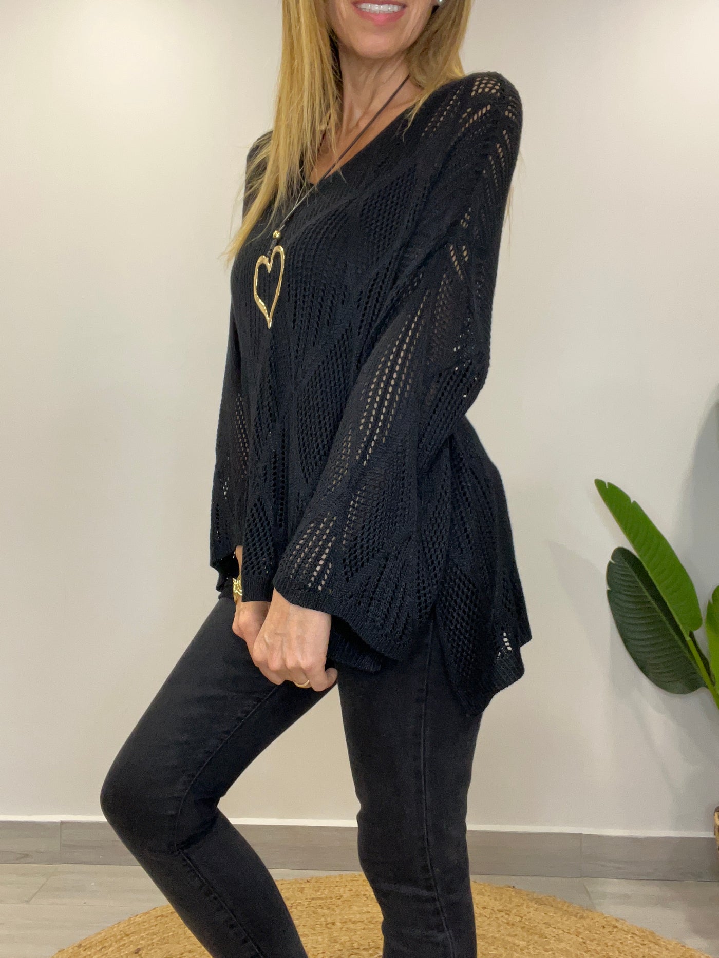 Sweater Hilo Génesis Negro