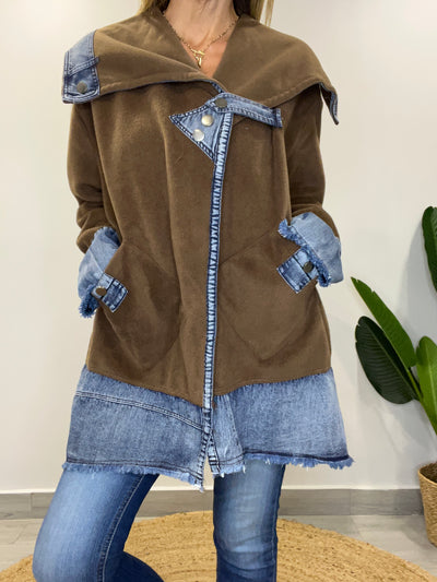 Chaqueta Paño/Jeans Singular Chocolate