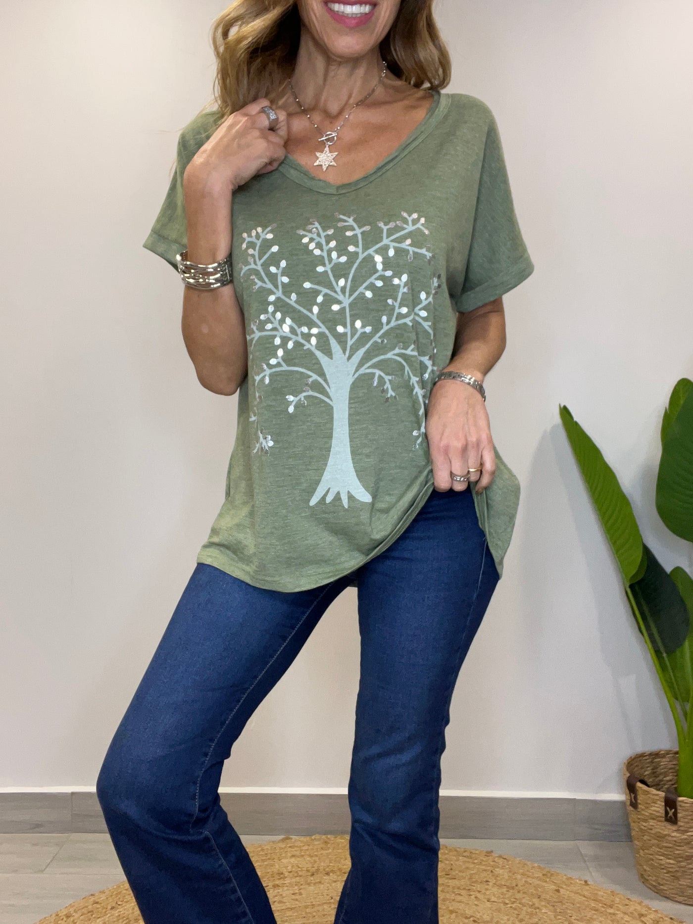 Polera ArbolVida verde