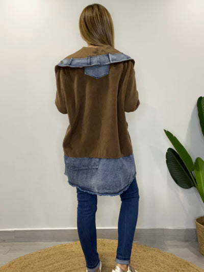 Chaqueta Paño/Jeans Singular Chocolate