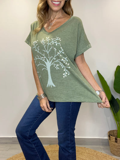 Polera ArbolVida verde