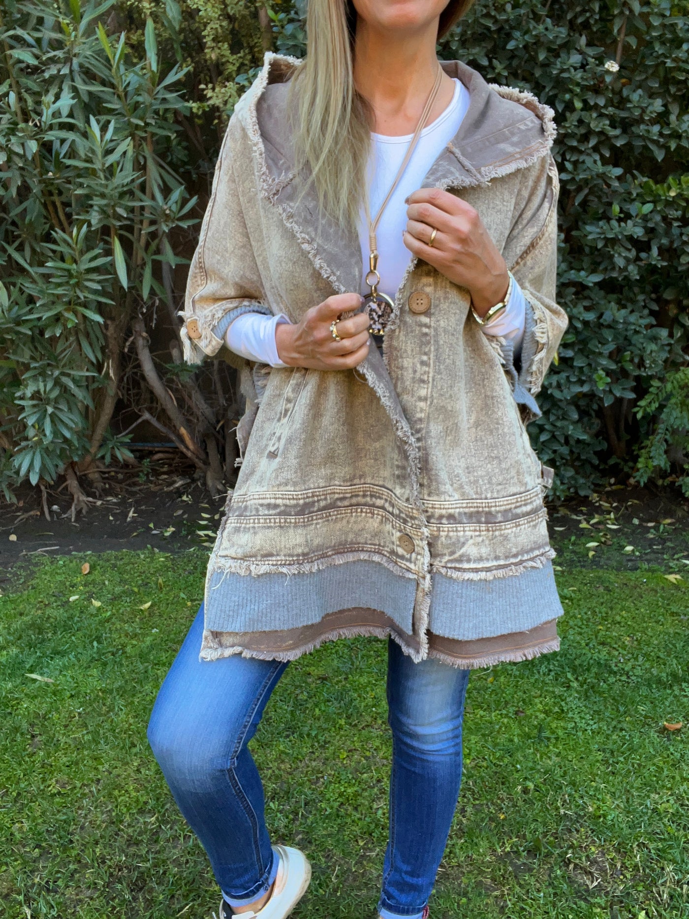 Chaqueta/Ponchito Furor Taupe