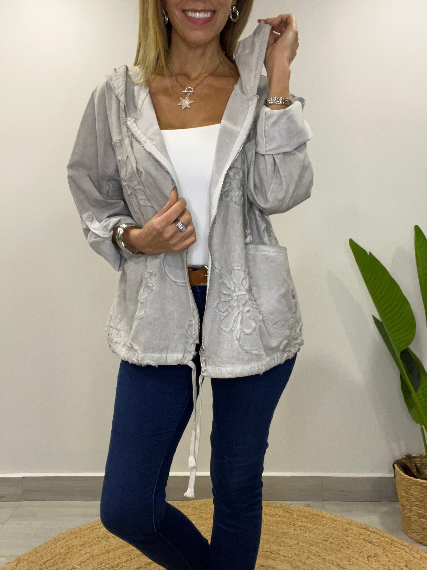 Chaqueta linolet Ferrari perla
