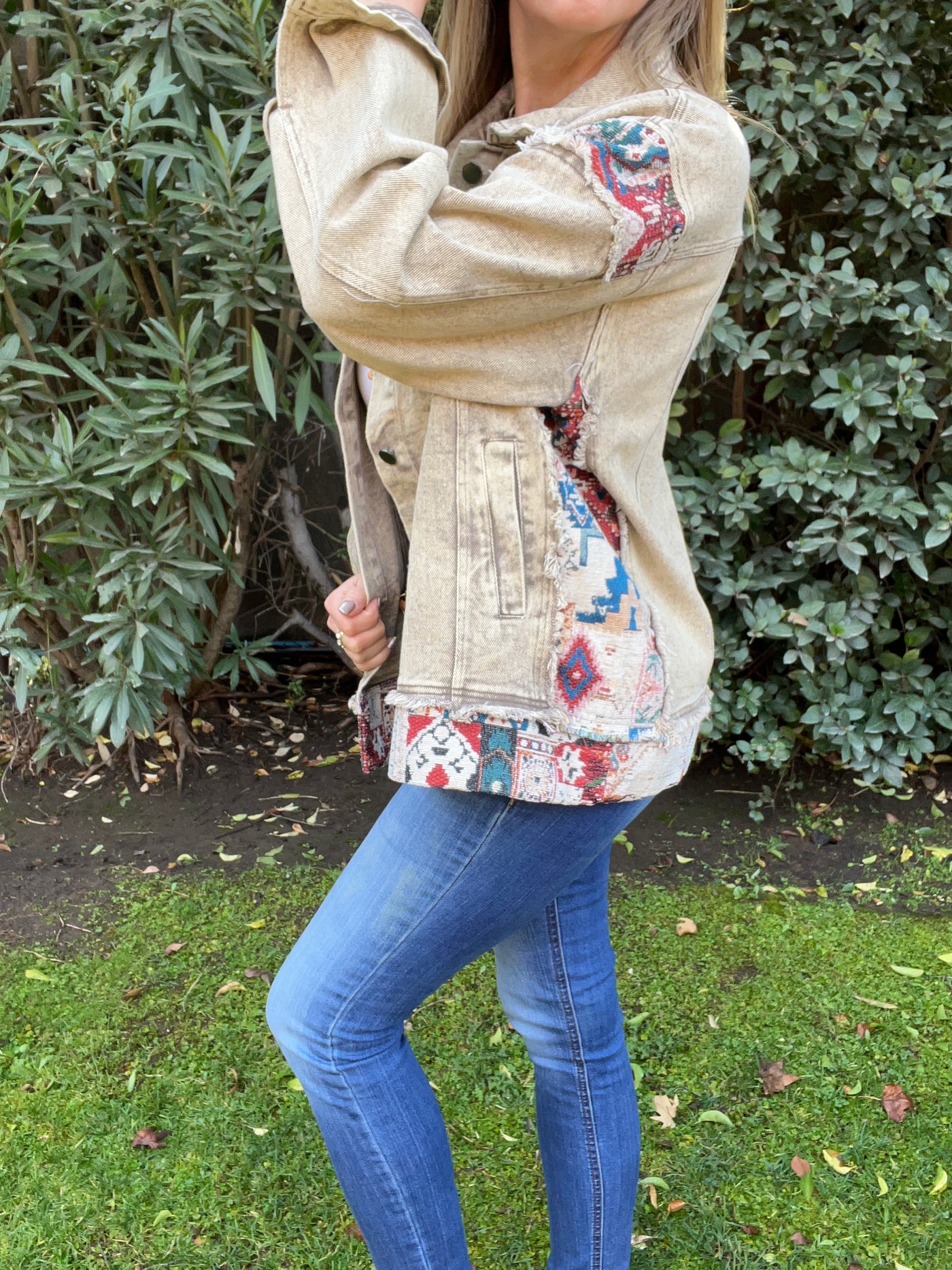 Chaqueta mezclilla Bohemia Beige