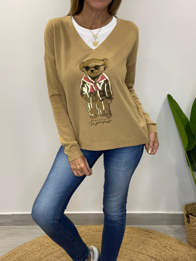 Sweater Bear Camel