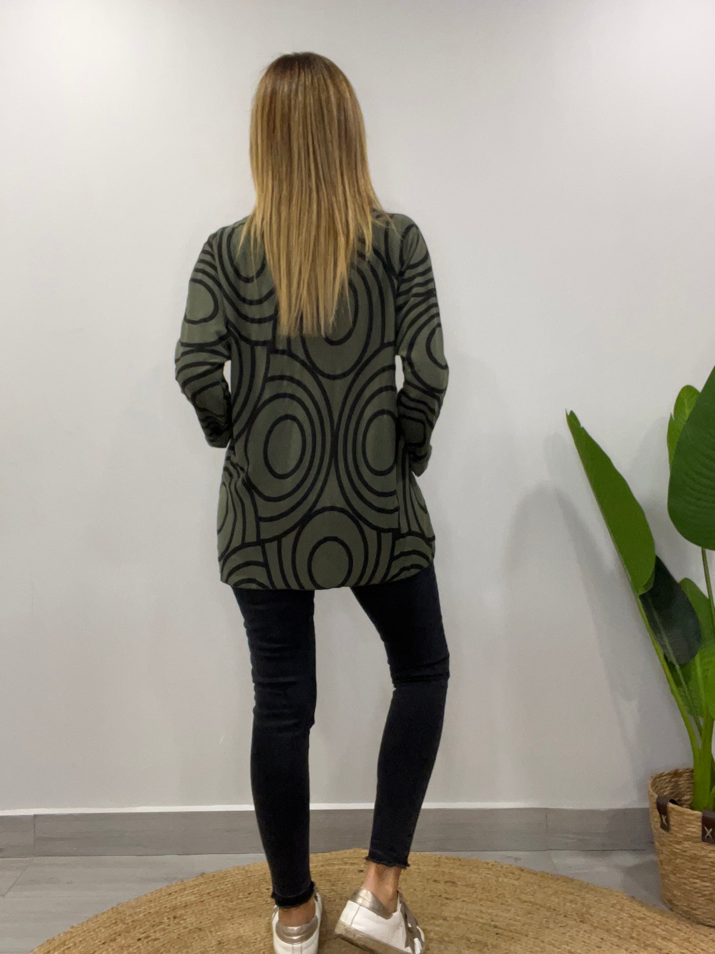 Polera Círculos verde