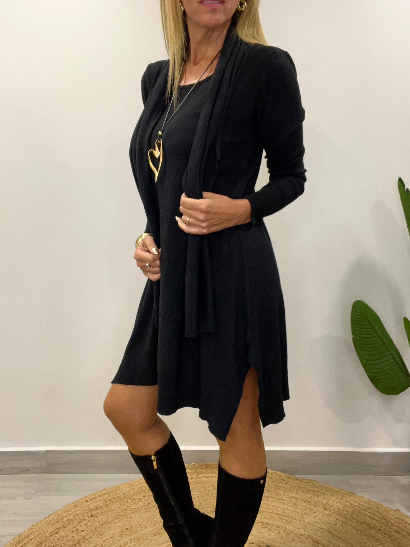 Sweater/Minivestido Rafaela Negro