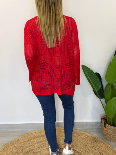 Sweater Hilo Génesis Rojo