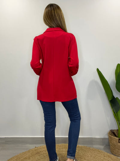 Blazer Elasticado Paris Rojo
