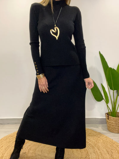 Falda Lanilla Sade negro