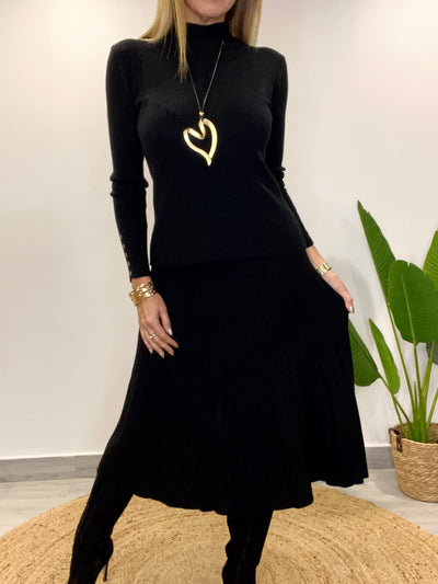 Falda Lanilla Cali negra
