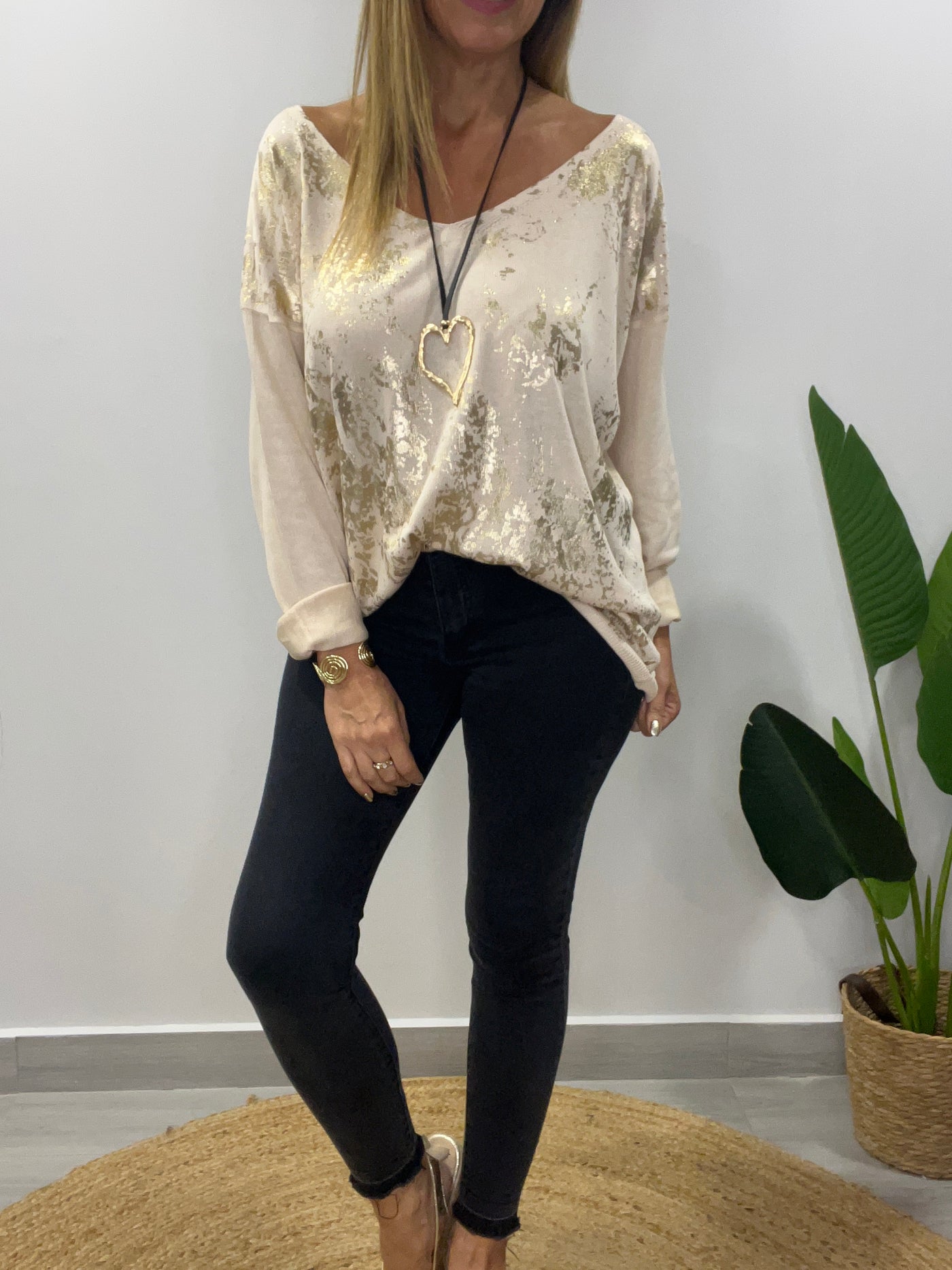 Sweater Hilo Milán Crudo