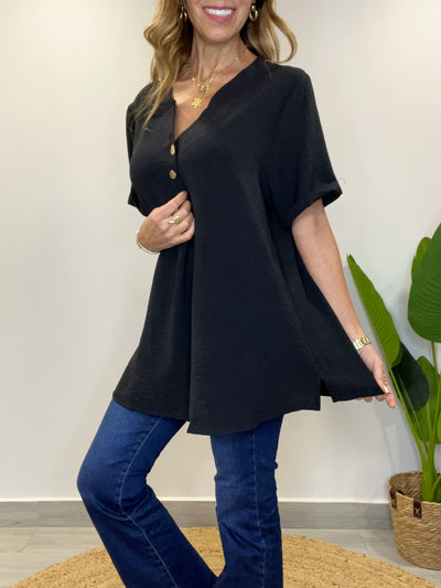 Blusa Crep Imperial Negro