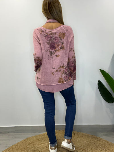 Sweater Italiano Florencia Rosa Pálido