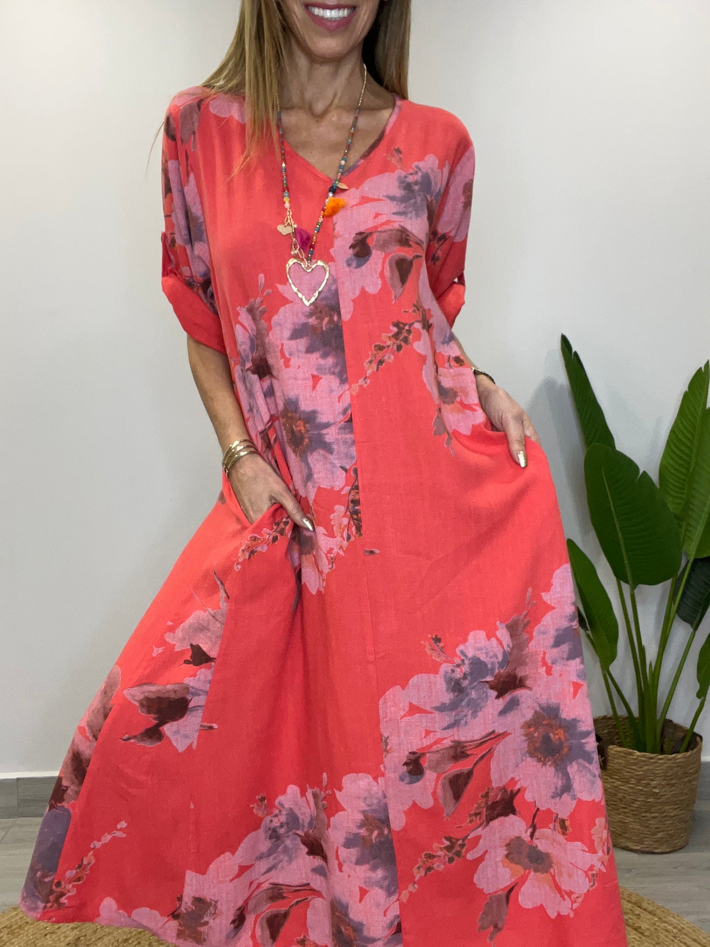 Vestido Linolet Zafiro bermellón