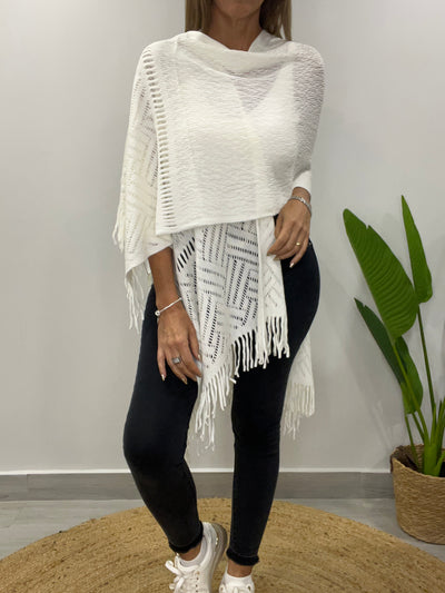 Ruana Soft sensacion Blanco Inv