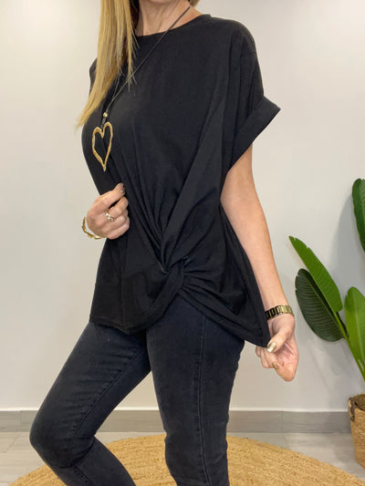 Polera Nudo negra
