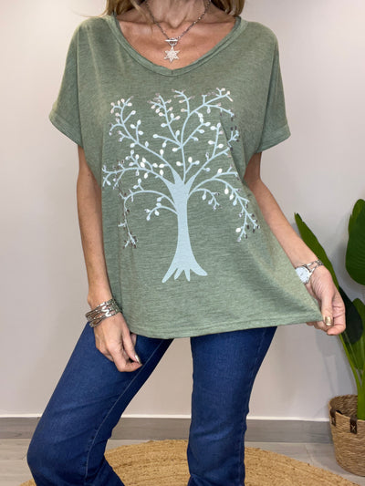 Polera ArbolVida verde