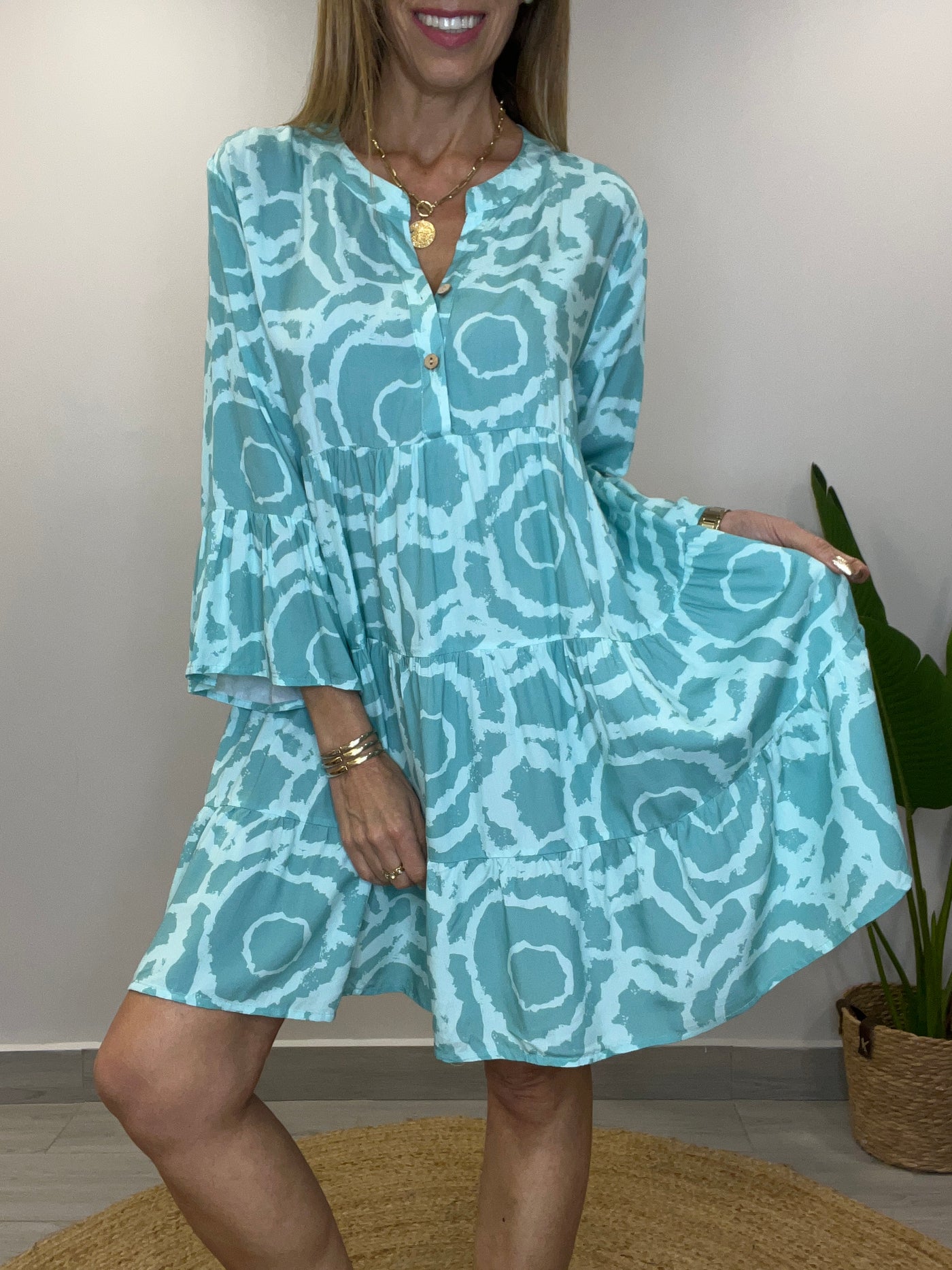 Vestido cancún Agua Marina