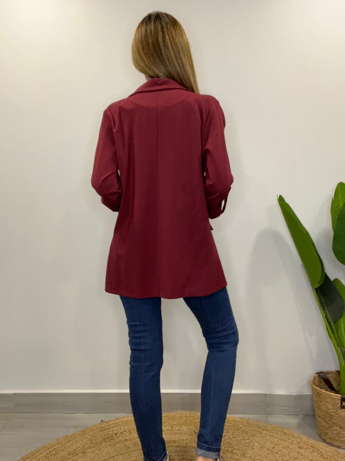 Blazer Elasticado Paris Vino