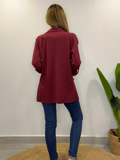 Blazer Elasticado Paris Vino