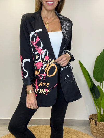 Blazer Italiano Mickey Negro