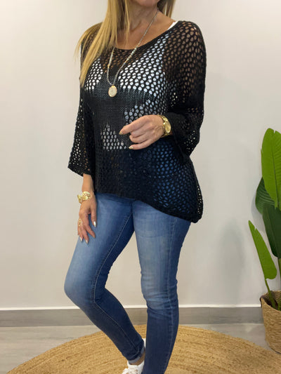 Sweater Hilo BigEstrella Negro